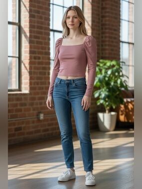 Wild Fable Mauve Long Sleeve Top
